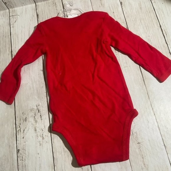 My First Valentine's Day Bodysuit + Bib NEW Size 12 Month Baby Outfit Set NWT - Picture 5 of 5